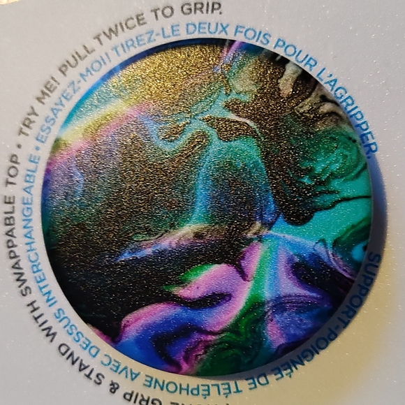 Cellphone Popsocket Oil Agate - Picture 2 of 3